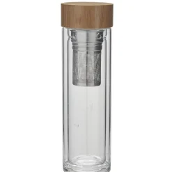 Gifi Conservation Alimentaire^Bouteille à thé en verre et bambou naturel