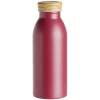 Gifi Conservation Alimentaire^Bouteille isotherme acier avec bouchon en bois 400ml Ø6,7xH18cm