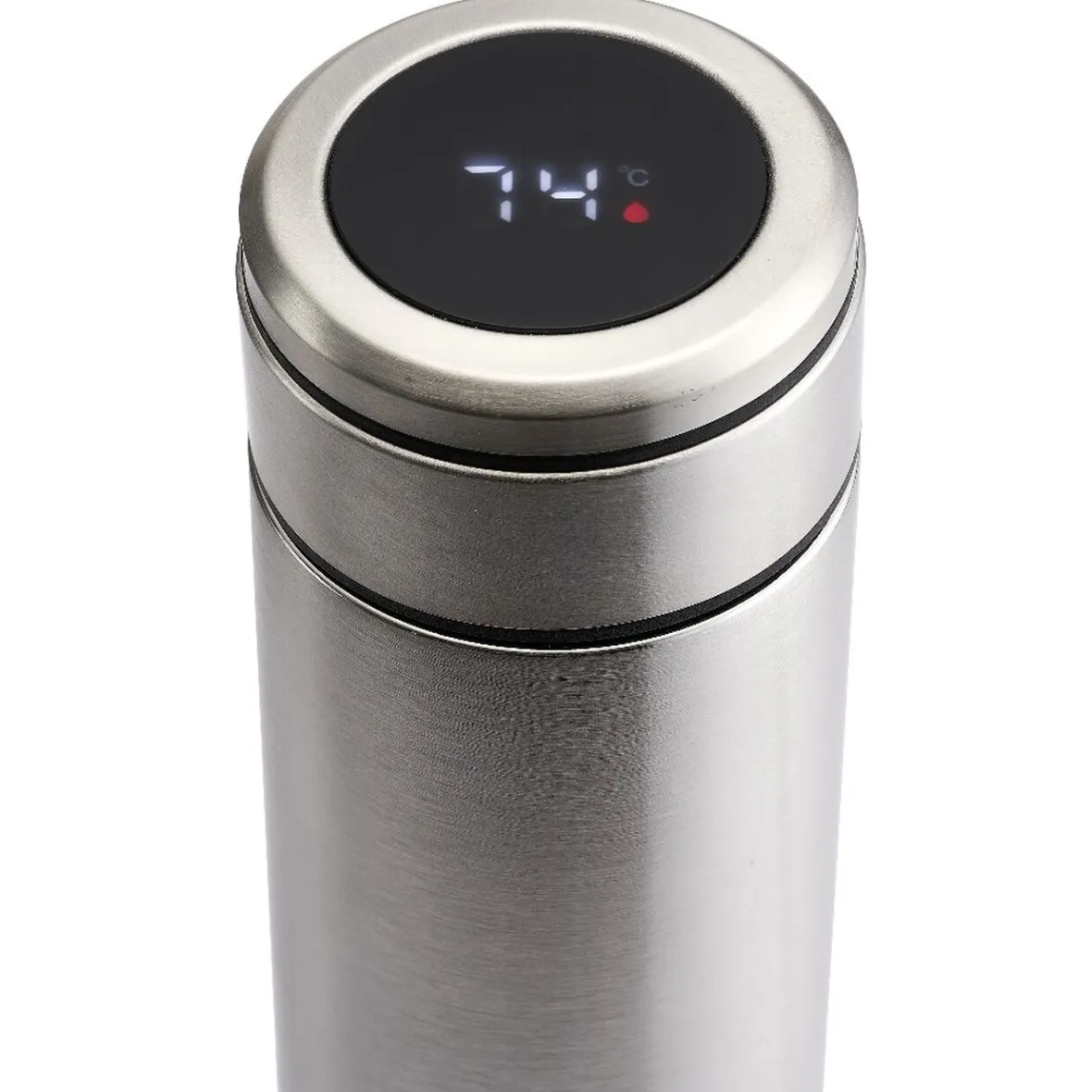 Gifi Préparation Culinaire^Bouteille isotherme inox avec indicateur de température 500 ml