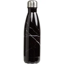 Gifi Conservation Alimentaire^Bouteille isotherme inox noir effet marbre 500 ml