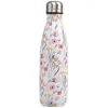 Gifi Conservation Alimentaire^Bouteille isotherme inox blanc motif fleur multicolore 500 ml