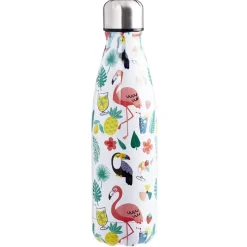 Gifi Conservation Alimentaire^Bouteille isotherme inox imprimé tropical 500 ml