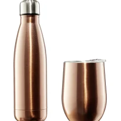 Gifi Conservation Alimentaire^Bouteille isotherme inox 500 ml + tasse 300 ml
