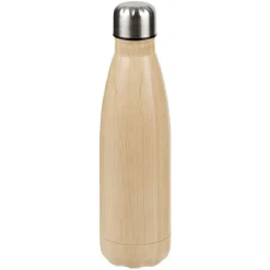 Gifi Conservation Alimentaire^Bouteille isotherme inox effet bois marron 500ml