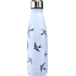 Gifi Conservation Alimentaire^Bouteille isotherme inox motifs oiseaux gris 500ml