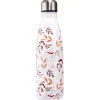 Gifi Conservation Alimentaire^Bouteille isotherme inox motif fleur rose 500 ml