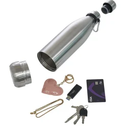 Gifi Conservation Alimentaire^Bouteille isotherme inox double paroi avec compartiment secret 450ml