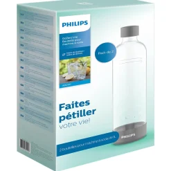 Gifi Petit Électroménager^Bouteille 1L pour machine à soda Gris x2