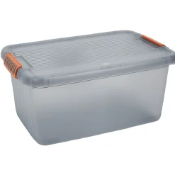 Best Box de rangement à couvercle 43 L gris Rangement