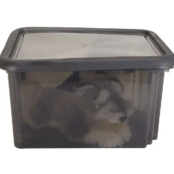 Box de rangement 30 L noir Rangement