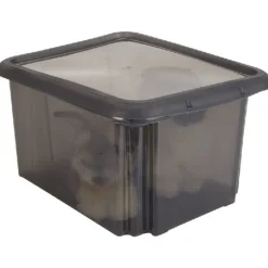 Box de rangement 30 L noir Rangement