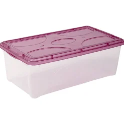 Best Box de rangement 5 L transparent et violet Rangement