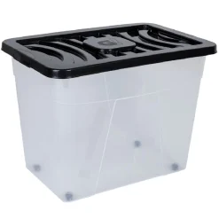 New Box de rangement à roulettes 80 L Rangement