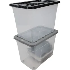 New Box de rangement à roulettes 80 L Rangement