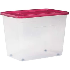 New Box de rangement à roulettes 80 L Rangement