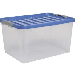New Box de rangement bleu roi 31 L Entretien Du Linge