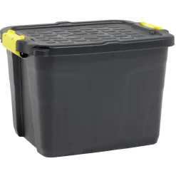 Box de rangement brico noir 42L Rangement