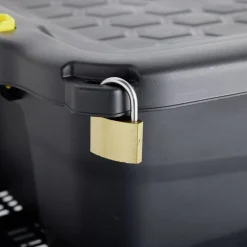 Box de rangement brico noir 42L Rangement