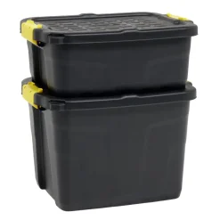 Box de rangement brico noir 42L Rangement