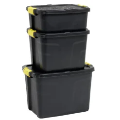 Box de rangement brico noir 42L Rangement