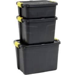 Box de rangement brico noir 42L Rangement