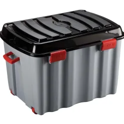 Box de rangement brico sur roulettes fermeture clip 142 L Rangement