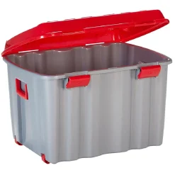 Box de rangement brico sur roulettes fermeture clip 142 L Rangement