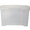 Box de rangement plastique 40 L transparent Rangement
