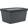 Outlet Box de rangement plastique 20 L gris anthracite Entretien Du Linge