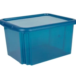 Best Box de rangement plastique 30 L bleu Rangement