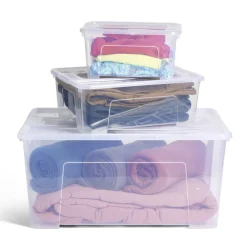 Best Box rangement 48L plastique transparent 57xH27,2x38cm Rangement