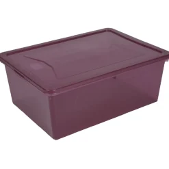 Outlet Box rangement textile violette 10 L Entretien Du Linge
