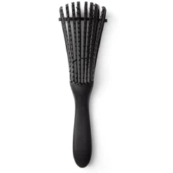 Brosse à cheveux démêlante plate à picots PVC noir^Gifi Online