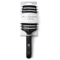Brosse à cheveux incurvée démêlage et lissage PVC noir^Gifi Clearance