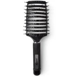 Brosse à cheveux incurvée démêlage et lissage PVC noir^Gifi Clearance