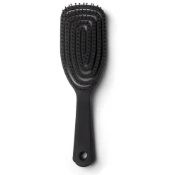 Brosse à cheveux incurvée démêlage et lissage PVC noir^Gifi Sale