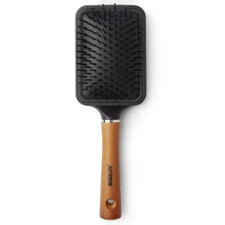 Brosse à cheveux pneumatique démêlage et massage PVC et bois^Gifi Discount