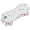 Brosse de nettoyage décorée 16x7x3,5cm rose^Gifi Discount