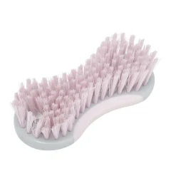 Brosse de nettoyage décorée 16x7x3,5cm rose^Gifi Discount