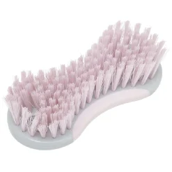Brosse de nettoyage décorée 16x7x3,5cm rose^Gifi Discount