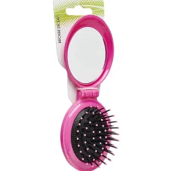 Brosse de sac ronde rétractable avec miroir^Gifi Hot