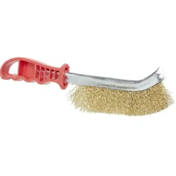 Brosse métallique manche plastique rouge^Gifi Sale