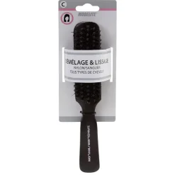 Brosse plate multi-usages en bois nylon/sanglier^Gifi