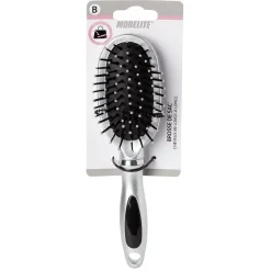 Brosse pneumatique ovale picots perlés pvc gris^Gifi Discount