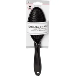 Brosse pneumatique ovale picots perlés pvc noir^Gifi Sale