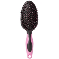 Brosse pneumatique ovale picots perlés pvc fuchsia noir^Gifi Clearance