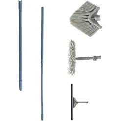 Best Brosse téléscopique Homclean embouts x3 gris et bleu Nettoyage Et Entretien
