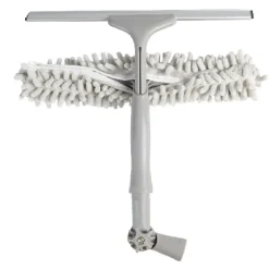 Best Brosse téléscopique Homclean embouts x3 gris et bleu Nettoyage Et Entretien