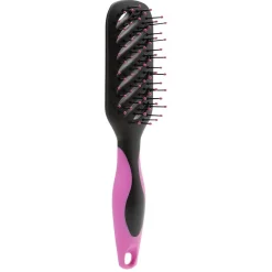 Brosse tunnel multi-usages picots perlés pvc noir fuchsia^Gifi Outlet