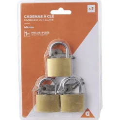 Cadenas à clé 40mm x3^Gifi Outlet